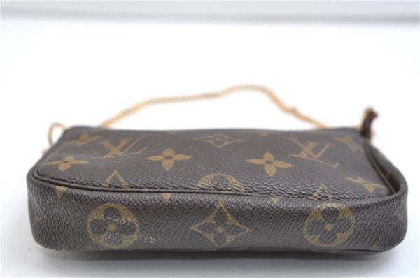 Authentic Louis Vuitton Monogram Mini Pochette Accessoires Pouch M58009 LV 9352E