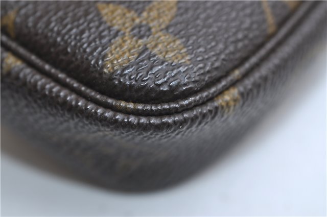 Authentic Louis Vuitton Monogram Mini Pochette Accessoires Pouch M58009 LV 9352E
