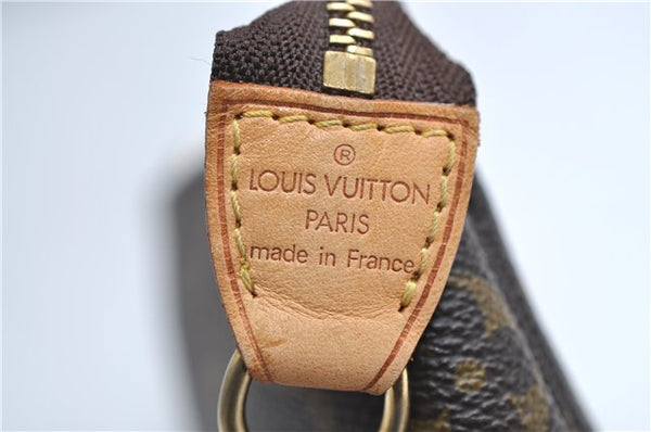 Authentic Louis Vuitton Monogram Mini Pochette Accessoires Pouch M58009 LV 9352E