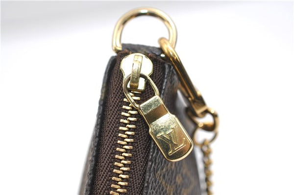 Authentic Louis Vuitton Monogram Mini Pochette Accessoires Pouch M58009 LV 9352E