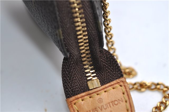 Authentic Louis Vuitton Monogram Mini Pochette Accessoires Pouch M58009 LV 9352E