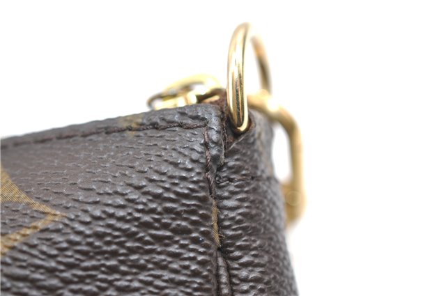 Authentic Louis Vuitton Monogram Mini Pochette Accessoires Pouch M58009 LV 9352E