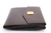 Authentic CELINE Vintage Trifold Wallet Purse Leather Brown 9353C