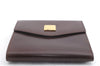 Authentic CELINE Vintage Trifold Wallet Purse Leather Brown 9353C