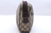 Authentic GUCCI Shoulder Cross Body Bag GG PVC Leather 114291 Brown 9354D