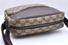 Authentic GUCCI Shoulder Cross Body Bag GG PVC Leather 114291 Brown 9354D