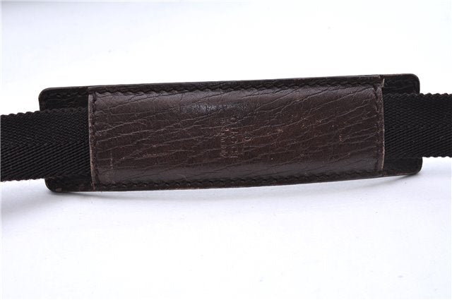 Authentic GUCCI Shoulder Cross Body Bag GG PVC Leather 114291 Brown 9354D