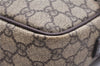 Authentic GUCCI Shoulder Cross Body Bag GG PVC Leather 114291 Brown 9354D