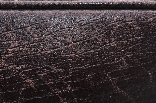 Authentic GUCCI Shoulder Cross Body Bag GG PVC Leather 114291 Brown 9354D