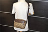 Authentic GUCCI Shoulder Cross Body Bag GG PVC Leather 114291 Brown 9354D