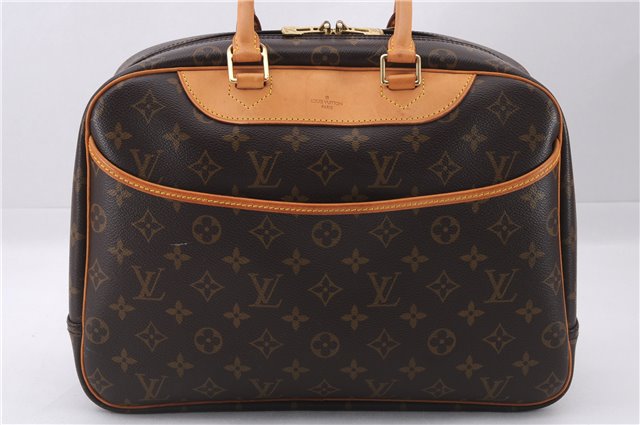 Authentic Louis Vuitton Monogram Deauville Hand Bag M47270 LV 9354E