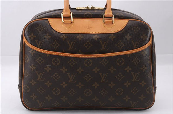 Authentic Louis Vuitton Monogram Deauville Hand Bag M47270 LV 9354E