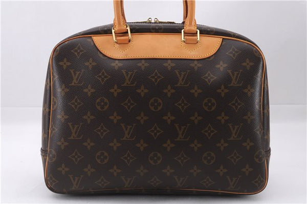 Authentic Louis Vuitton Monogram Deauville Hand Bag M47270 LV 9354E