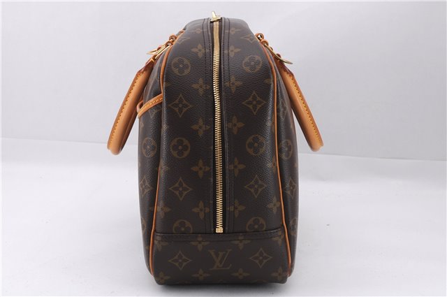 Authentic Louis Vuitton Monogram Deauville Hand Bag M47270 LV 9354E