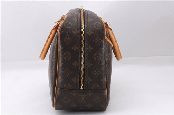 Authentic Louis Vuitton Monogram Deauville Hand Bag M47270 LV 9354E