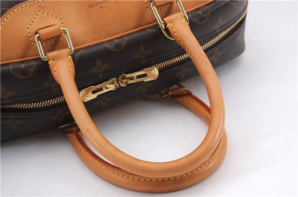 Authentic Louis Vuitton Monogram Deauville Hand Bag M47270 LV 9354E