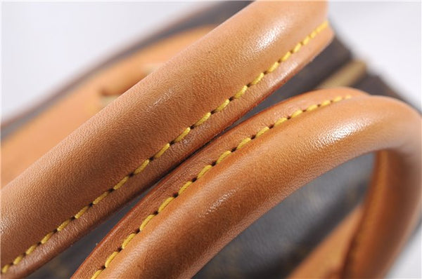 Authentic Louis Vuitton Monogram Deauville Hand Bag M47270 LV 9354E