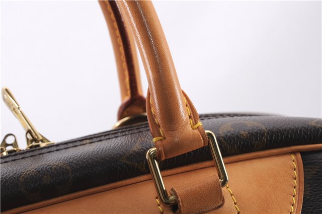 Authentic Louis Vuitton Monogram Deauville Hand Bag M47270 LV 9354E