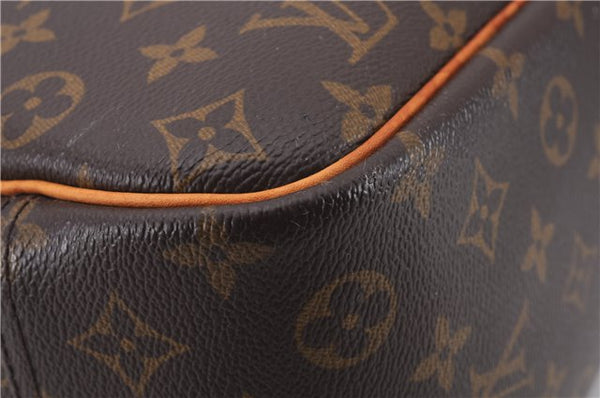 Authentic Louis Vuitton Monogram Deauville Hand Bag M47270 LV 9354E