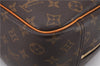 Authentic Louis Vuitton Monogram Deauville Hand Bag M47270 LV 9354E