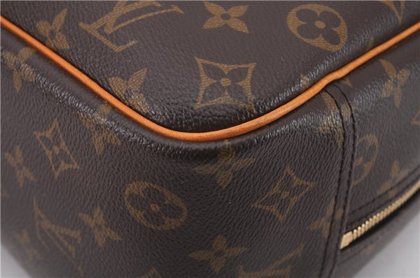Authentic Louis Vuitton Monogram Deauville Hand Bag M47270 LV 9354E