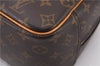 Authentic Louis Vuitton Monogram Deauville Hand Bag M47270 LV 9354E