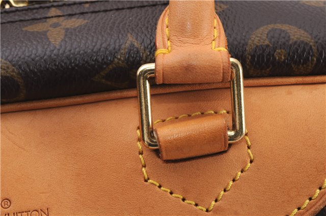 Authentic Louis Vuitton Monogram Deauville Hand Bag M47270 LV 9354E