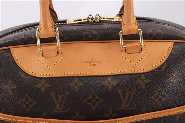 Authentic Louis Vuitton Monogram Deauville Hand Bag M47270 LV 9354E