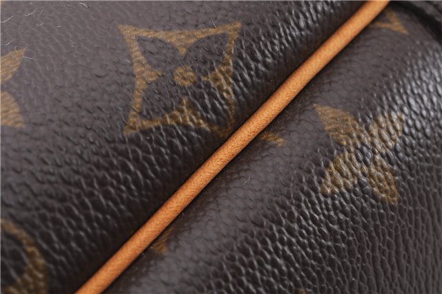 Authentic Louis Vuitton Monogram Deauville Hand Bag M47270 LV 9354E