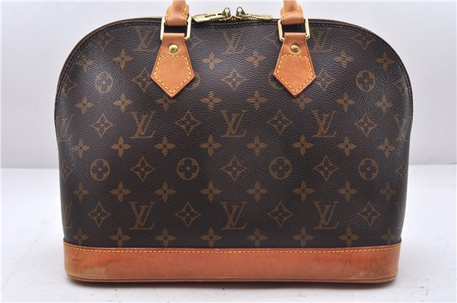 Authentic Louis Vuitton Monogram Alma Hand Bag Purse M51130 LV 9355E