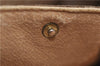 Authentic GUCCI Web Sherry Line Clutch Hand Bag Purse GG PVC Leather Brown 9356D