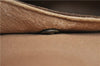 Authentic GUCCI Web Sherry Line Clutch Hand Bag Purse GG PVC Leather Brown 9356D