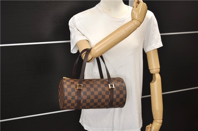 Authentic Louis Vuitton Damier Papillon 26 Hand Bag Purse N51304 LV 9356E