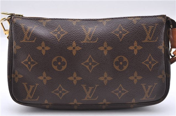Authentic Louis Vuitton Monogram Pochette Accessoires Pouch M51980 LV 9357E