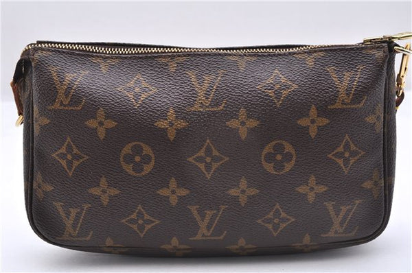 Authentic Louis Vuitton Monogram Pochette Accessoires Pouch M51980 LV 9357E