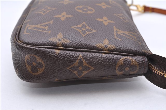 Authentic Louis Vuitton Monogram Pochette Accessoires Pouch M51980 LV 9357E