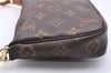 Authentic Louis Vuitton Monogram Pochette Accessoires Pouch M51980 LV 9357E