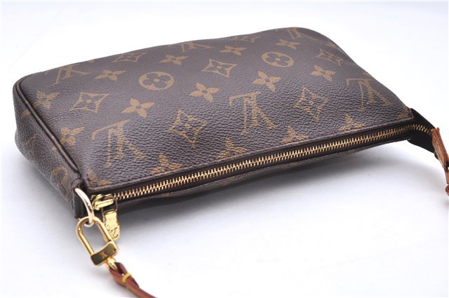 Authentic Louis Vuitton Monogram Pochette Accessoires Pouch M51980 LV 9357E