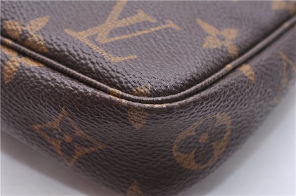 Authentic Louis Vuitton Monogram Pochette Accessoires Pouch M51980 LV 9357E