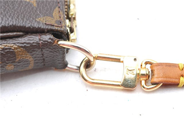 Authentic Louis Vuitton Monogram Pochette Accessoires Pouch M51980 LV 9357E