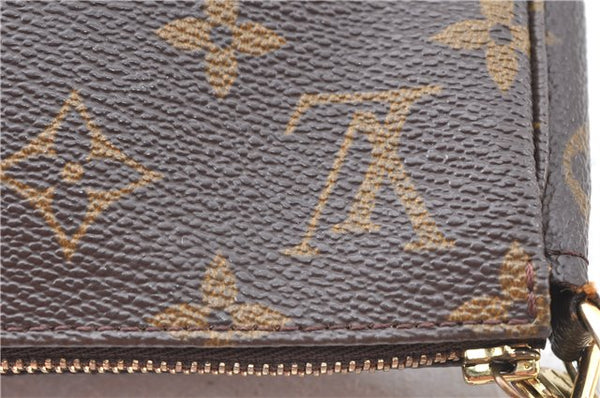 Authentic Louis Vuitton Monogram Pochette Accessoires Pouch M51980 LV 9357E