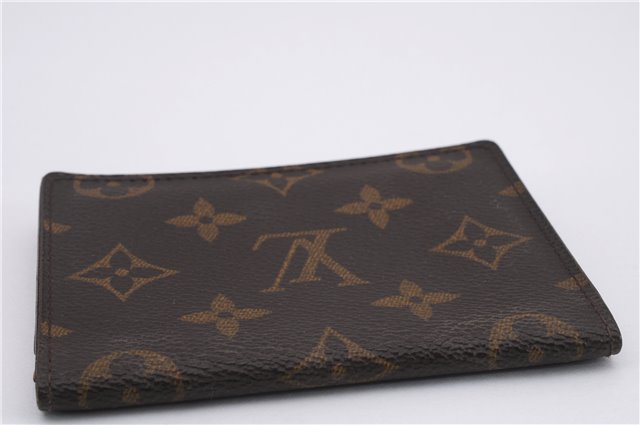 Auth Louis Vuitton Monogram Porte 2 Cartes Vertical Pass Case M60533 LV 9358D