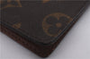 Auth Louis Vuitton Monogram Porte 2 Cartes Vertical Pass Case M60533 LV 9358D