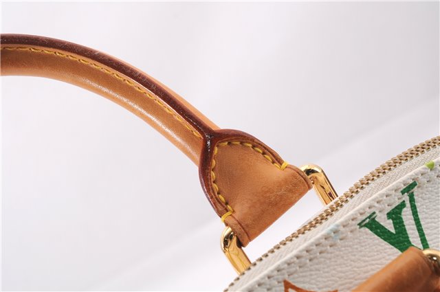 Auth Louis Vuitton Monogram Multicolor Alma PM Hand Bag White M92647 Box 9359E