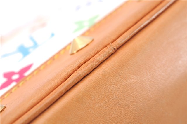 Auth Louis Vuitton Monogram Multicolor Alma PM Hand Bag White M92647 Box 9359E