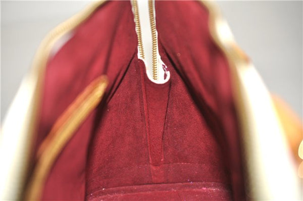 Auth Louis Vuitton Monogram Multicolor Alma PM Hand Bag White M92647 Box 9359E