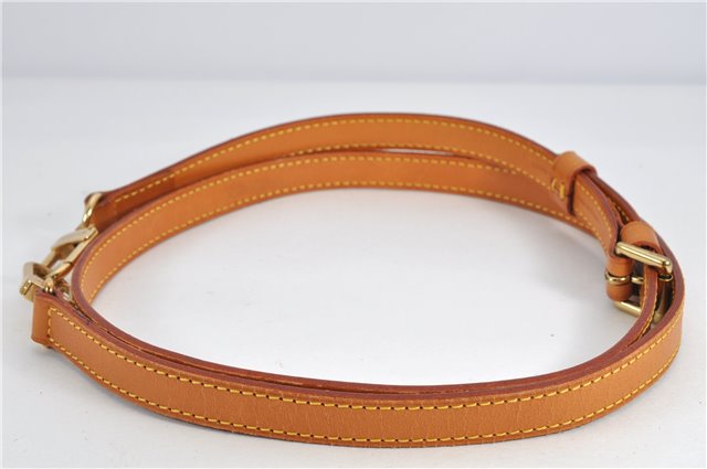 Authentic Louis Vuitton Leather Shoulder Strap Beige 40.9-47.6