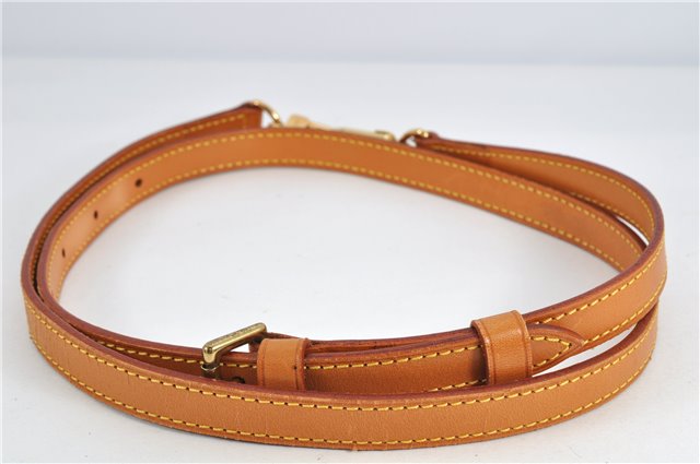 Authentic Louis Vuitton Leather Shoulder Strap Beige 40.9-47.6