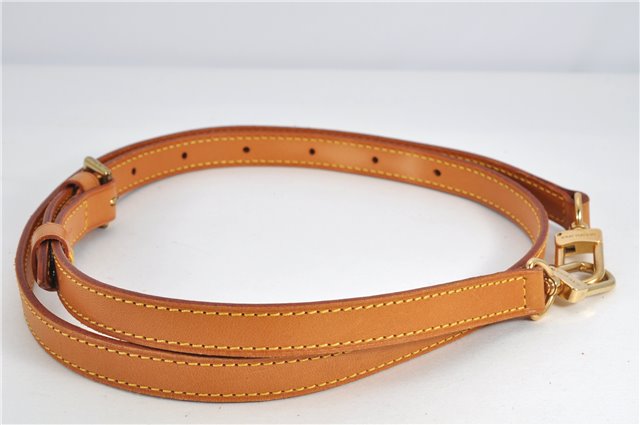 Authentic Louis Vuitton Leather Shoulder Strap Beige 40.9-47.6