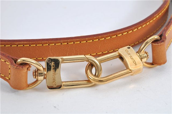 Authentic Louis Vuitton Leather Shoulder Strap Beige 40.9-47.6" LV 9360F